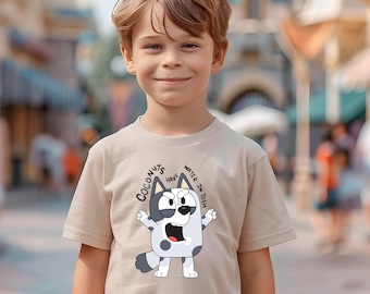 Bluey Muffin Shirt, Muffin Shirt, Bluey Kids T-Shirt, Disney Youth Shirt, Muffin Bluey Gift, Bluey Birthday Party Shirt, Bluey Shirt