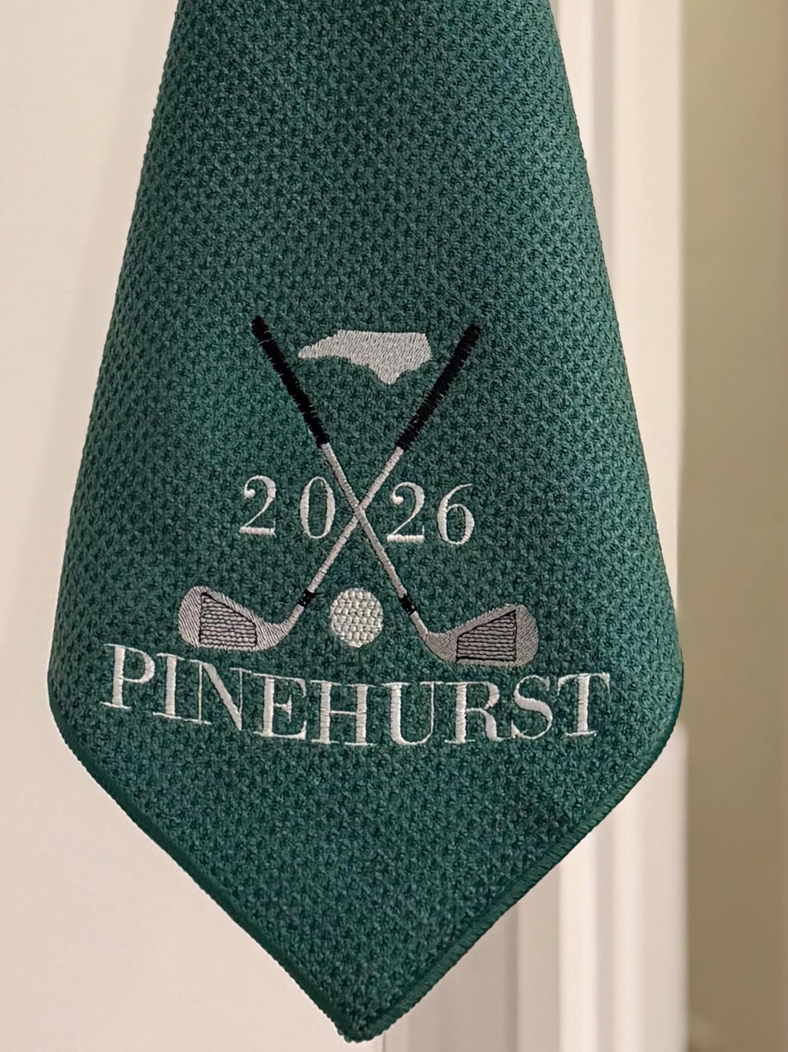 Personalized golf towel and ball marker set - Father's Day gift 2026 - $28