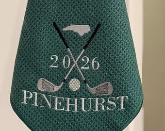 Custom Embroidered Golf Towel – Personalized  Gift