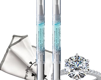 No Rinse Jewelry Cleaner Pen (2 Pack) – Safe for Diamonds & Gemstones