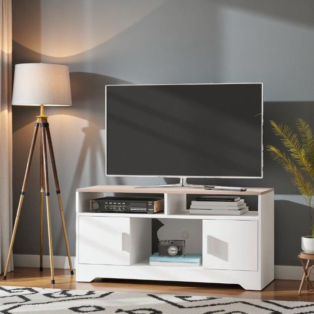40 inch tv on dresser Dresser TV Stand 55 Inch With LED Lighting And Charging