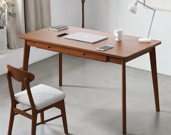 Student Computer Desk with Drawers Home Office Study Workstation Table