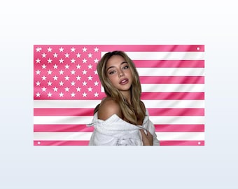 Bandera rosa de Madelyn Cline / Tapiz de Outer Banks de Sarah Cameron / Decoración de pared de los Pogues de OBX / Bandera estética de TV