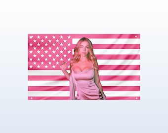 キャシー・ユーフォリア ピンクフラッグ | シドニー・スウィーニー 美的タペストリー | 象徴的なテレビガール装飾 | 寮のフラタニティルーム