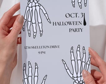 Halloween Party Invitation Template - Digital or Print