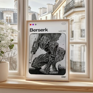 Berserk Anime Kunstdruck: Vintage Manga Poster (Digitaler Download)