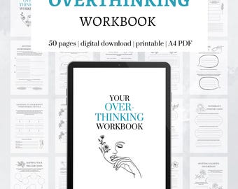 Stop Overthinking Workbook | Beruhige den überreizten Geist, übe Achtsamkeit, verfolge deine Auslöser und überwinde Perfektionismus