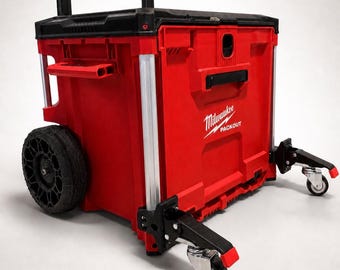 Milwaukee Packout Rolling Tool Box Compatible Caster Wheel Kit – Glide Pro Heavy-Duty Rolling Conversion