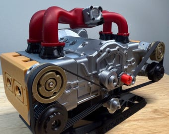 Réplica funcional impresa en 3D del motor bóxer EJ257: escala 1/5. Regalo ideal para entusiastas de Subaru.