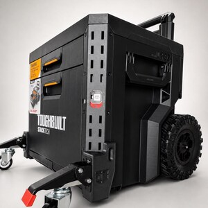 Toughbuilt Stacktech Rolling Tool Box Compatible Caster Wheel Kit – Glide Pro Heavy-Duty Rolling Conversion