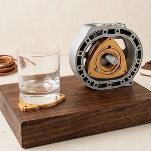 3D Printed 13B Mazda RX7 Rotary Engine Coaster Set: Fidget Desk Decor