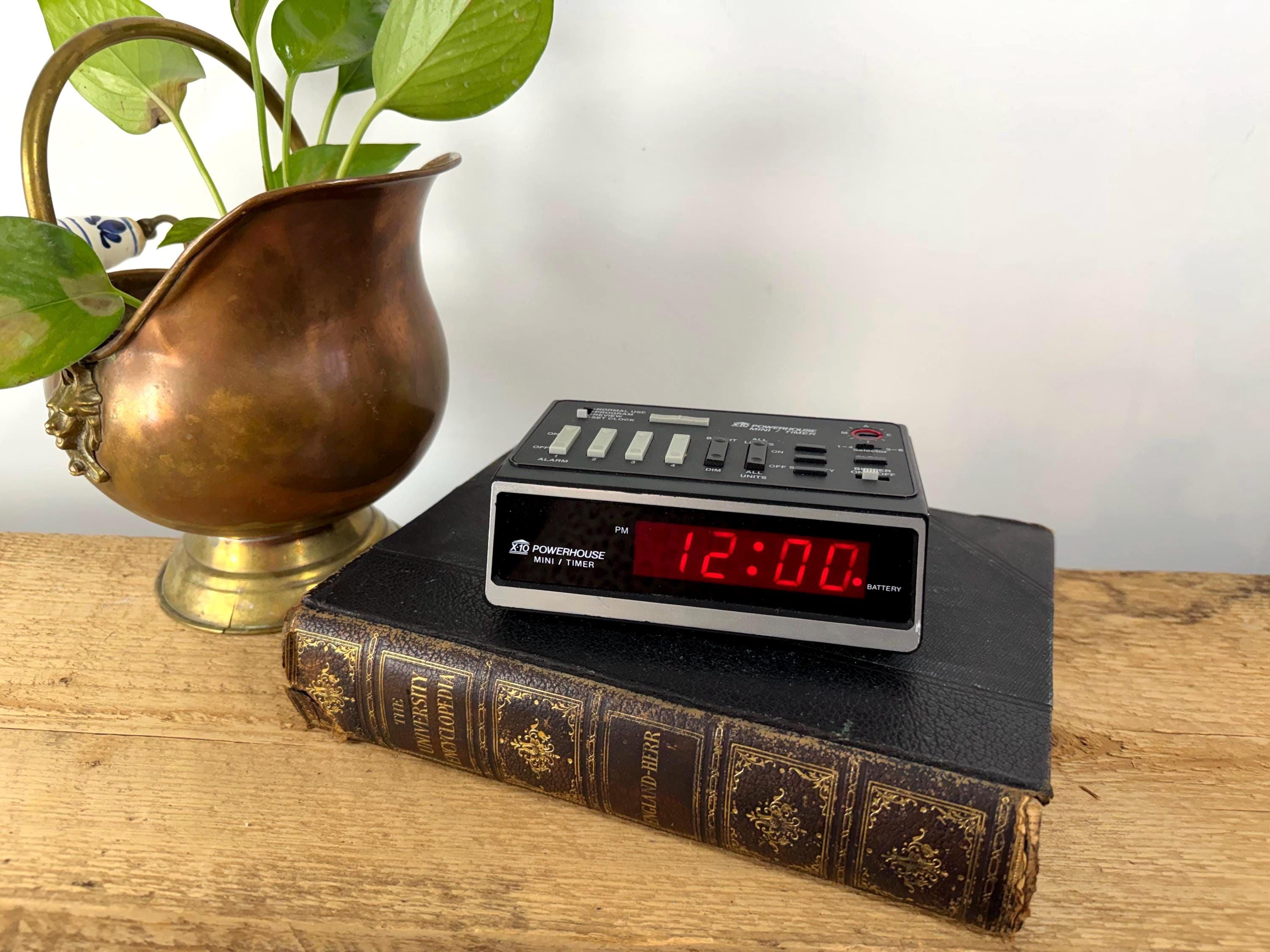 Vintage Alarm Clock | X-10 Powerhouse Mini Timer Alarm Clock | Retro ...