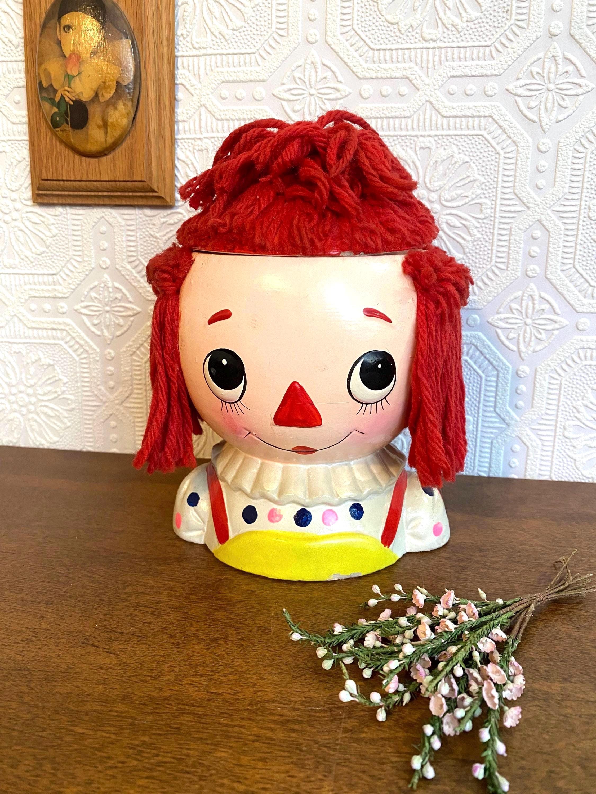 レア　希少品　RAGGEDY ANN &ANDY 1974年　貯金箱　美品 Raggedy Ann&Andy (ラガディアンアンドアンディ) アンティーク貯金箱