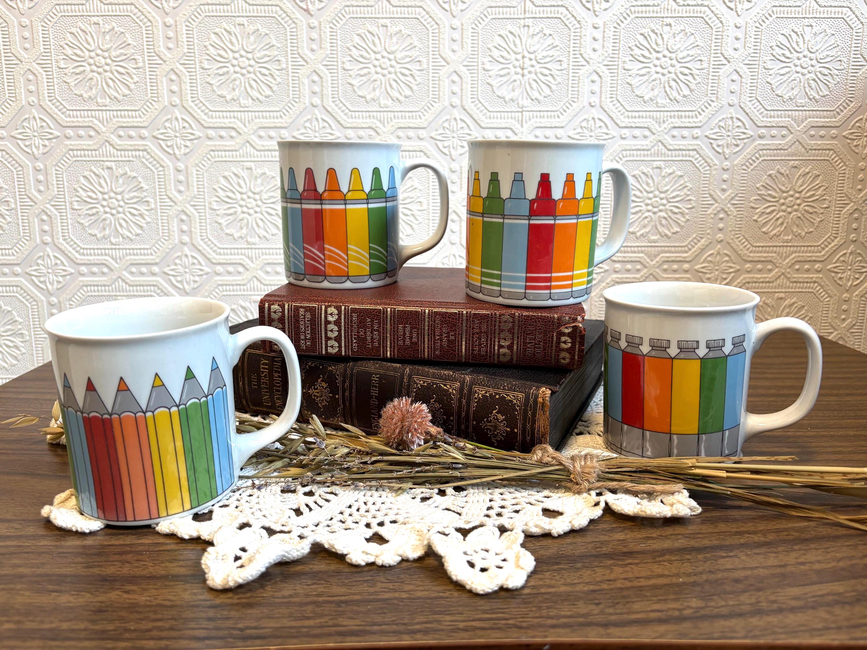 tasse vintage La Musa | Bonhomme de neige Soleil Enfant | Italie | Années 60