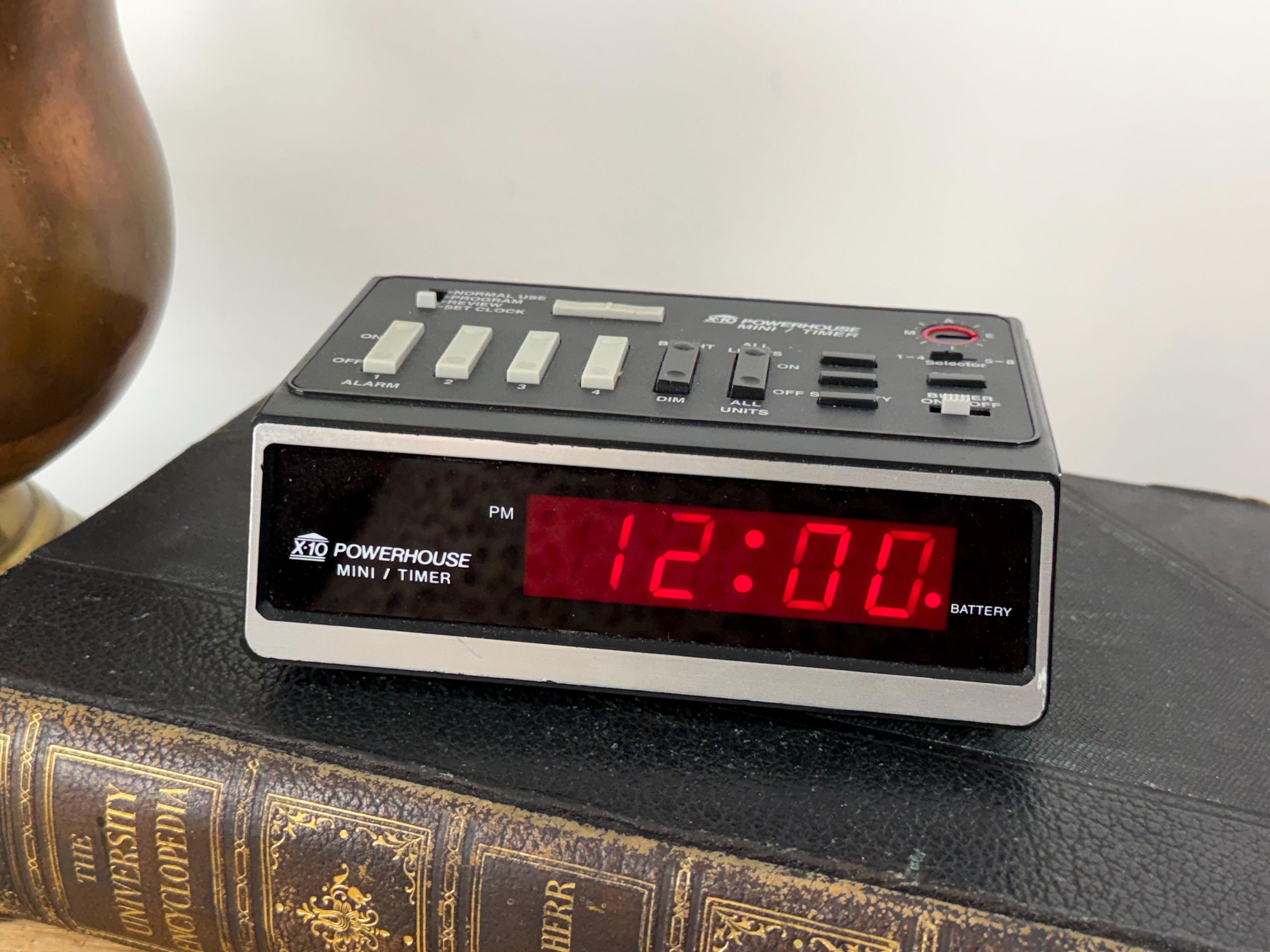 Vintage Alarm Clock | X-10 Powerhouse Mini Timer Alarm Clock | Retro ...