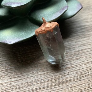 Healing Crystal Quartz Point Pendant Necklace image 5