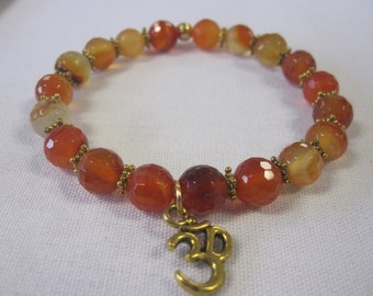 Carnelian Crystal Chakra Stretchy Bracelet - Chic & Stackable