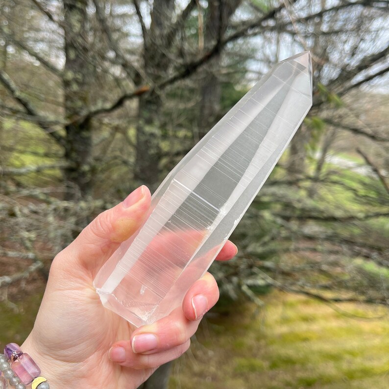 Old Stock Brazilian Lemurian Seed Laser Crystal Wand image 1