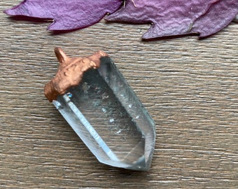 Healing Crystal Quartz Point Pendant Necklace