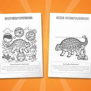 Nodosaurus Dinosaur Activity Bundle | Coloring Pages, Worksheets, Facts (PDF) image 8