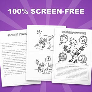 Oviraptor Dinosaur Activity Bundle | Coloring Pages, Worksheets, Facts (PDF Download) image 3