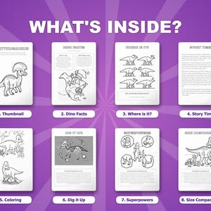 Corythosaurus Dinosaur Activity Bundle | Coloring Pages, Worksheets, Facts (PDF Download) image 2