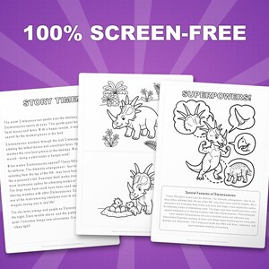 スティラコサウルス恐竜アクティビティセット｜ぬりえ、ワークシート、豆知識（PDF） 画像 3