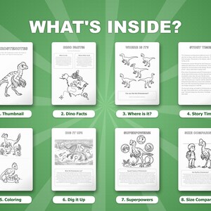 Chirostenotes Dinosaur Activity Bundle | Coloring Pages, Worksheets, Facts (PDF Download) image 2
