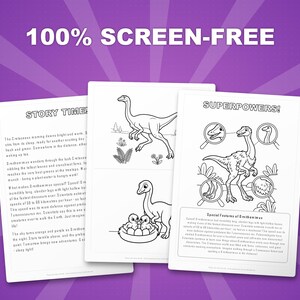Ornithomimus Dinosaur Activity Bundle | Coloring Pages, Worksheets, Facts (PDF) image 3
