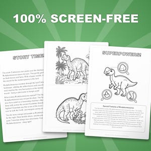 Muttaburrasaurus Dinosaur Activity Bundle | Coloring Pages, Worksheets (PDF Download) image 3