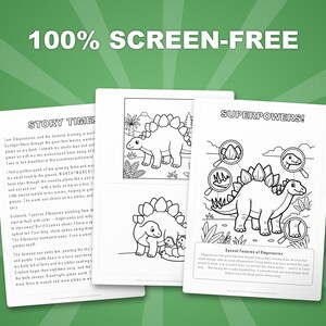 Stegosaurus Dinosaur Activity Bundle | Coloring Pages, Worksheets, Facts (PDF) image 3