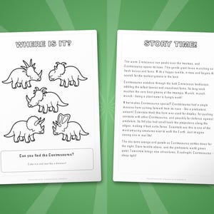 Centrosaurus Dinosaur Activity Bundle | Coloring Pages, Worksheets, Facts (PDF Download) image 6