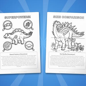 Dacentrurus Dinosaur Activity Bundle | Coloring Pages, Worksheets, Facts (PDF) image 8