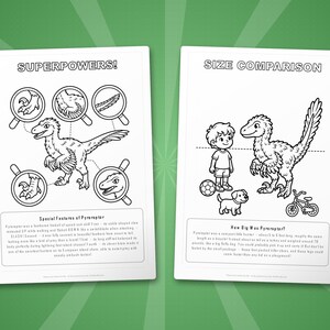 Pyroraptor Dinosaur Activity Bundle | Coloring Pages, Worksheets, Facts (PDF Download) image 8