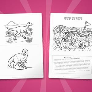 Dryosaurus Dinosaurier Aktivität Bündel | Vorschule Homeschool Lernen (PDF Download) Bild 7