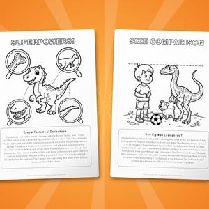 Coelophysis Dinosaur Activity Bundle | Coloring Pages, Worksheets, Facts (PDF Download) image 8