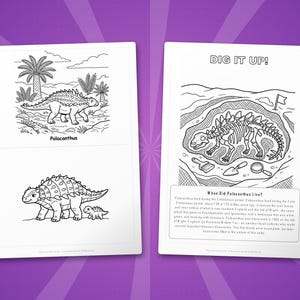 Polacanthus Dinosaur Activity Bundle | Coloring Pages, Worksheets, Facts (PDF Download) image 7