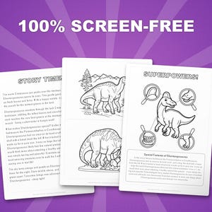 Shantungosaurus Dinosaur Activity Bundle | Coloring Pages, Worksheets, Facts (PDF Download) image 3