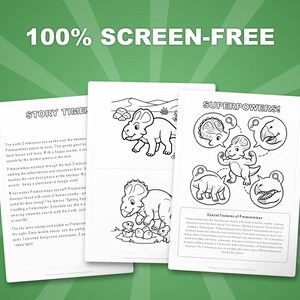 Protoceratops Dinosaur Activity Bundle | Printable Coloring Pages, Worksheets & Facts for Kids | Preschool Homeschool | Instant PDF image 3