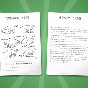 Muttaburrasaurus Dinosaur Activity Bundle | Coloring Pages, Worksheets (PDF Download) image 6