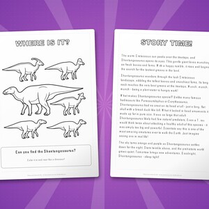 Shantungosaurus Dinosaur Activity Bundle | Coloring Pages, Worksheets, Facts (PDF Download) image 6