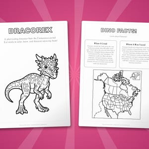 ドラコレックス恐竜アクティビティセット｜ぬりえ、ワークシート、豆知識（PDFダウンロード） 画像 5