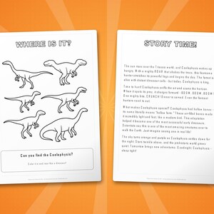 Coelophysis Dinosaur Activity Bundle | Coloring Pages, Worksheets, Facts (PDF Download) image 6