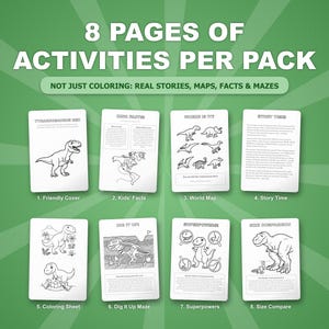Ultimate Dinosaur Coloring & Activity Mega Bundle | 114 Dino Packs, 900+ Pages | Preschool Worksheets Homeschool Printables | Instant PDF image 3
