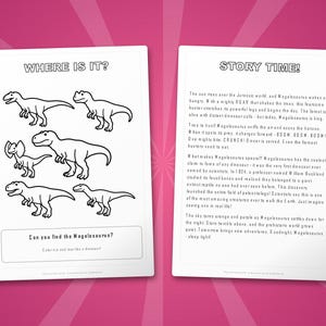 Megalosaurus Dinosaur Activity Bundle | Printable Coloring Pages, Worksheets & Facts for Kids | Preschool Homeschool | Instant PDF image 6