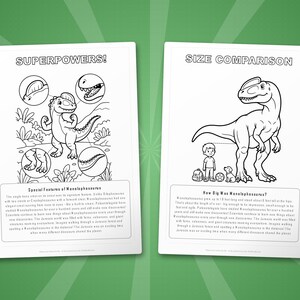 Monolophosaurus Dinosaur Activity Bundle | Coloring Pages, Worksheets, Facts (PDF) image 8