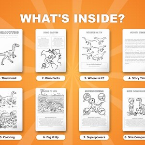 Coelophysis Dinosaur Activity Bundle | Coloring Pages, Worksheets, Facts (PDF Download) image 2