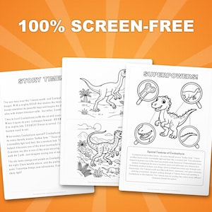 Coelophysis Dinosaur Activity Bundle | Coloring Pages, Worksheets, Facts (PDF Download) image 3