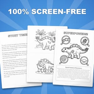 Dacentrurus Dinosaur Activity Bundle | Coloring Pages, Worksheets, Facts (PDF) image 3