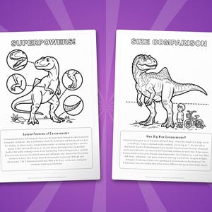 コンカベナトル恐竜アクティビティセット｜ぬりえ、ワークシート、豆知識（PDF） 画像 8